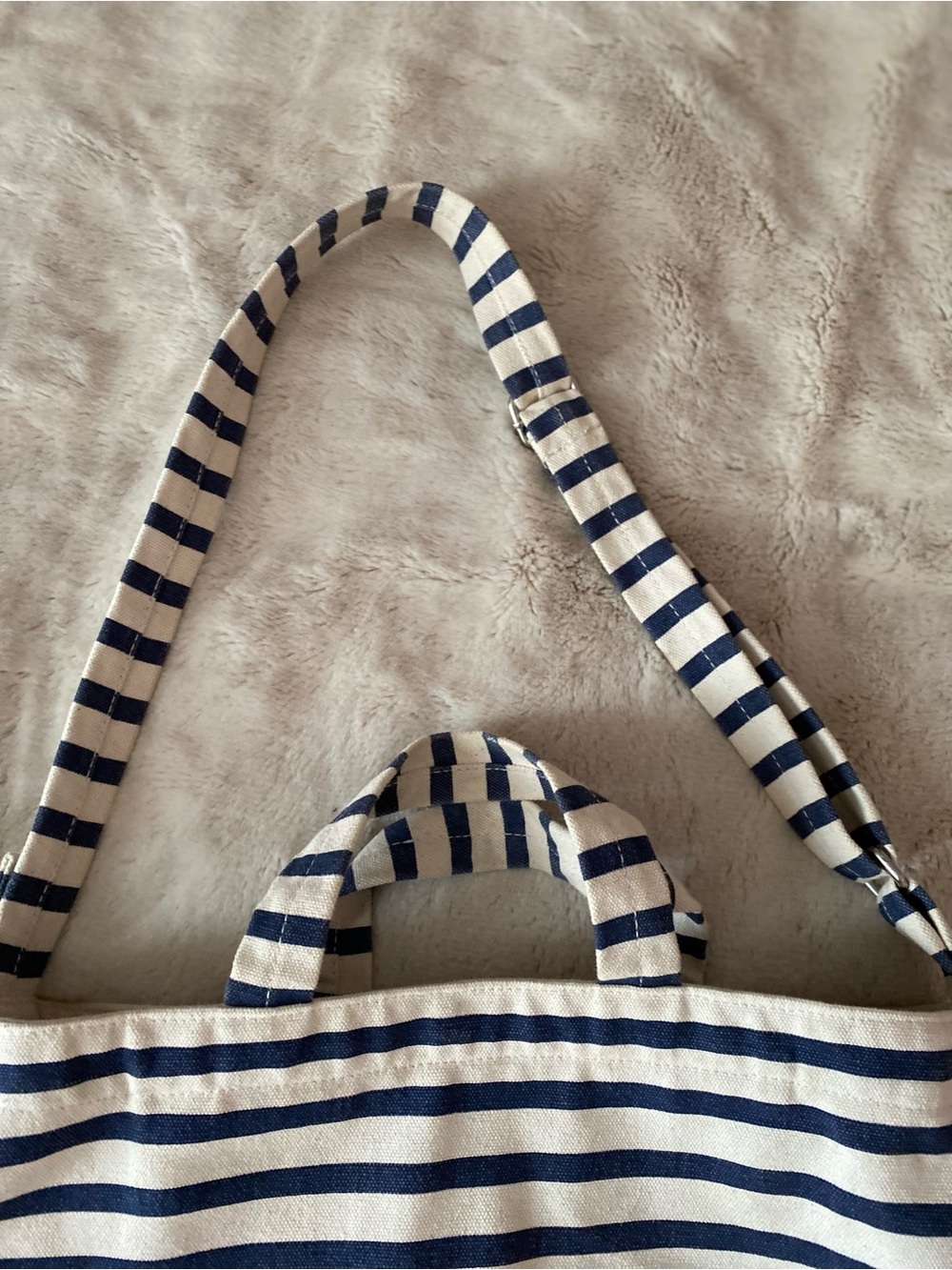Baggu stripped Duck canvas tote/crossbody bag - Picture 7 of 14